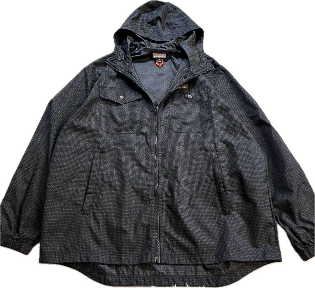 patagonia STEEL FORGE WINDBREAKER JKT パタゴニア スティールフォージ ウィンドブレーカージャケット XL ブラック 黒 ナイロン 登山