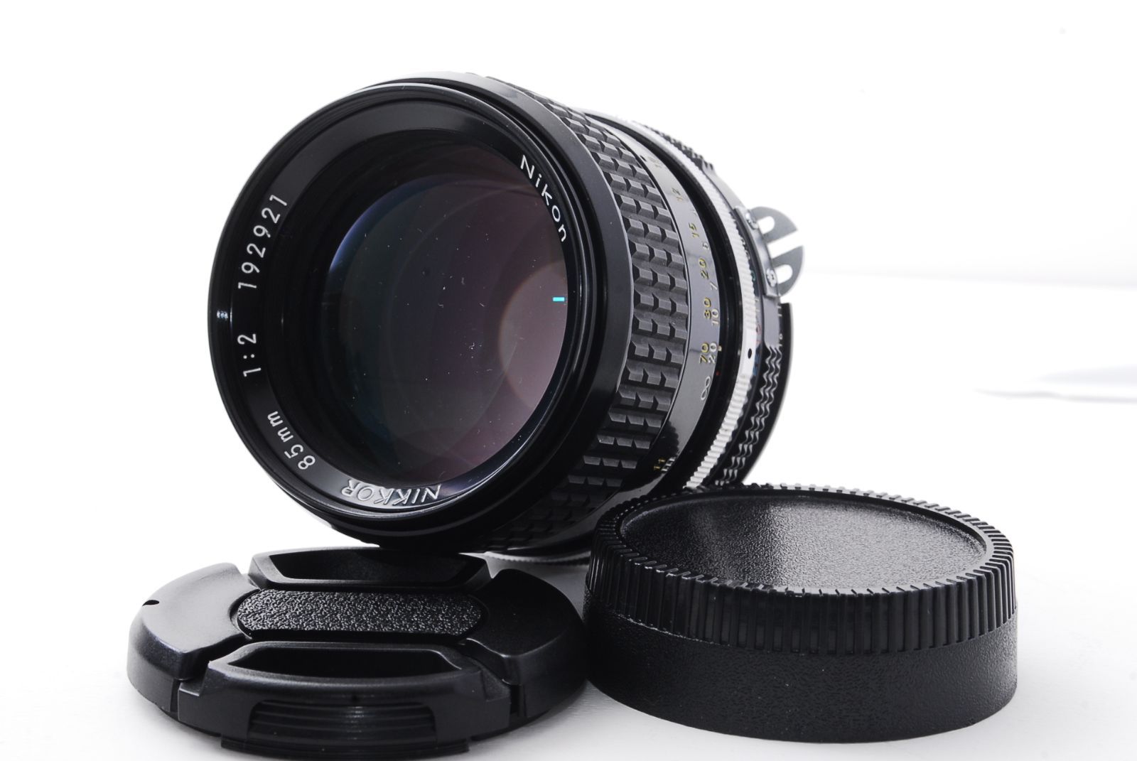 ニコン Nikon Ai 85mm f2 光学クリア 前後キャップ 20291