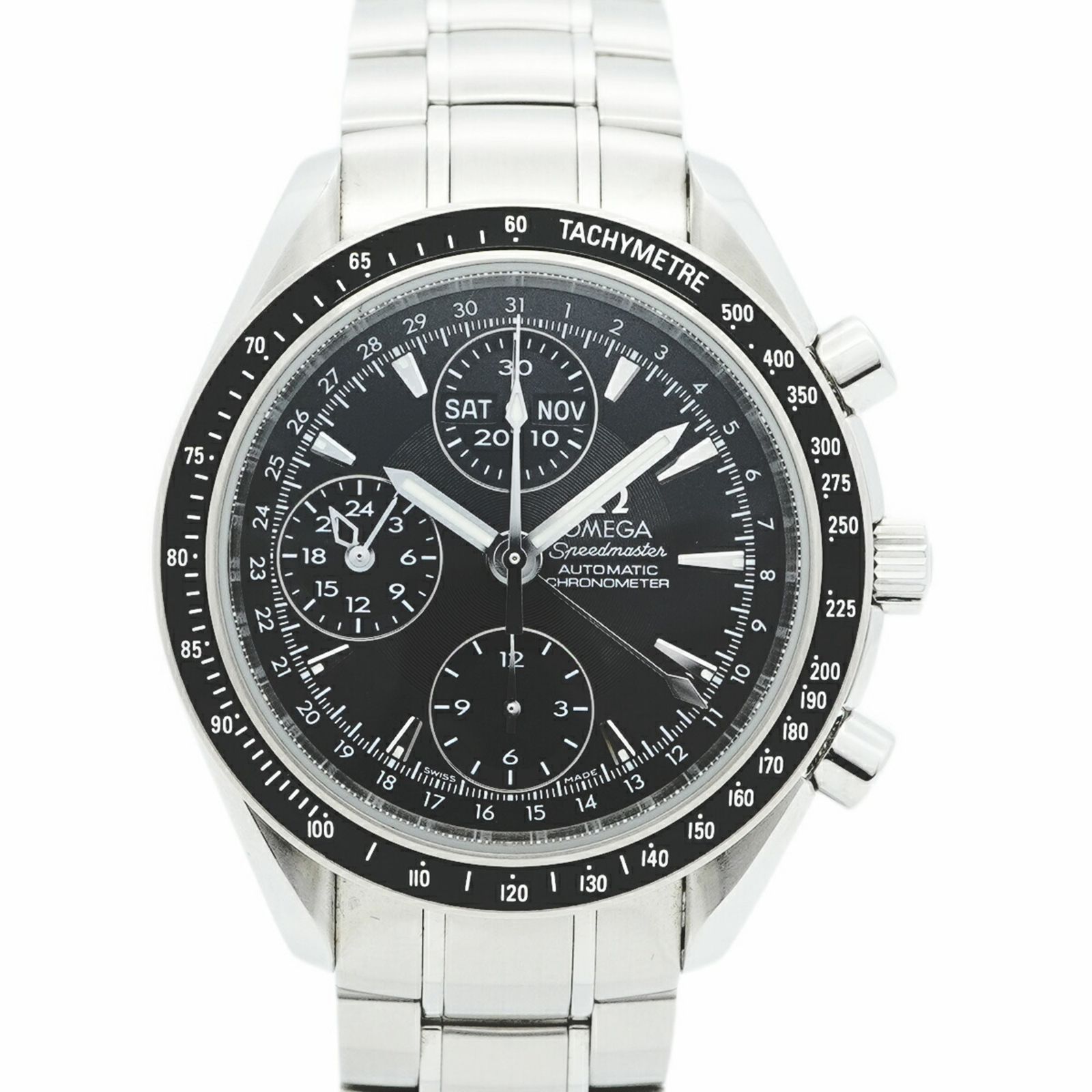 オメガ スピードマスター 3220.50 黒文字盤腕時計 メンズ