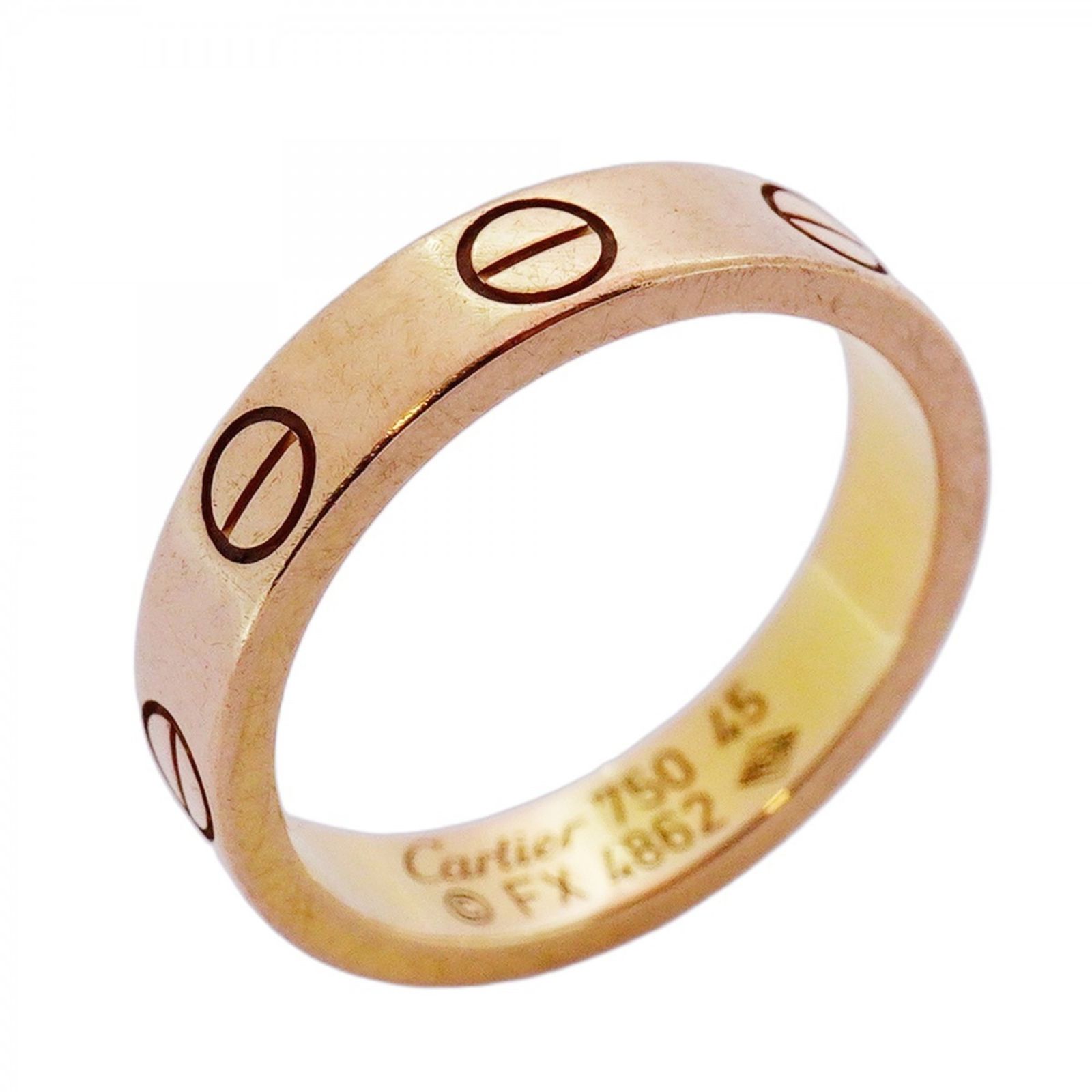 カルティエ Cartier カルティエ リング ミニラブ K18PG ピンクゴールド ＃45レディース