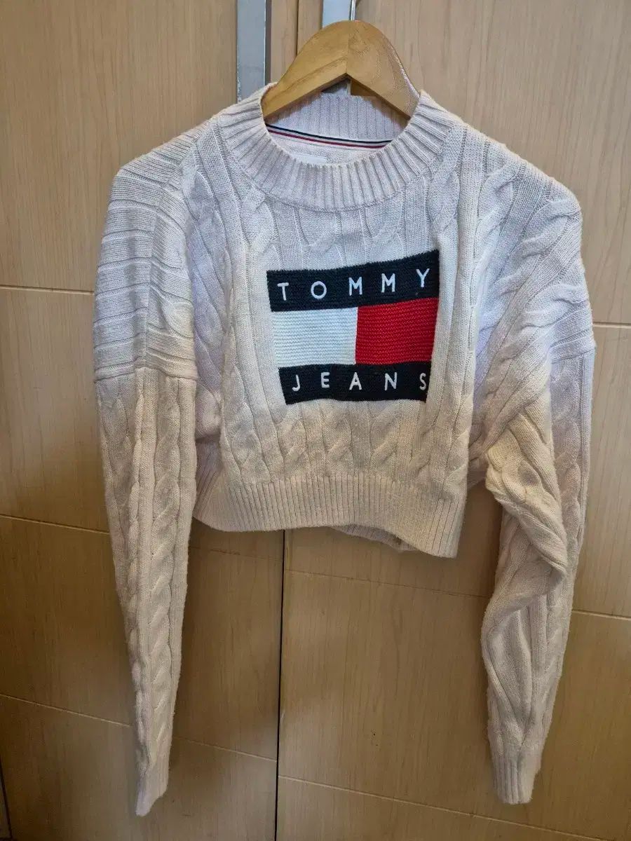  タミジーンズ ケーブル クロップド ニット ピンク S 長袖 ニット セーター