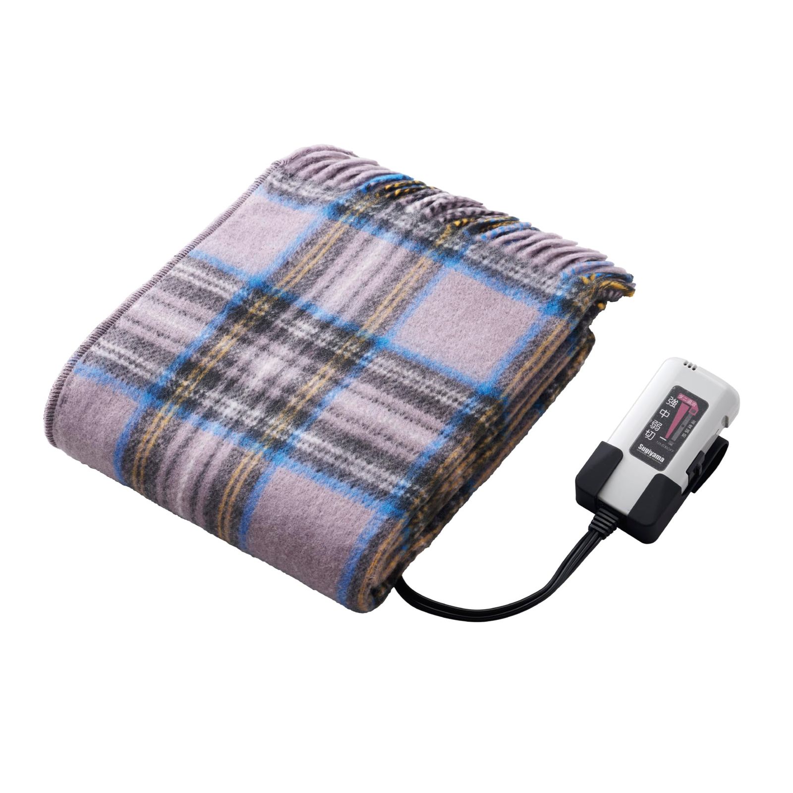 Sugiyama 新色 洗える 電気ひざ掛け レギュラーサイズ 82×140㎝ コントローラーホルダー付き 12時間自動オフタイマー SSW22H22 RG ローズグレイ