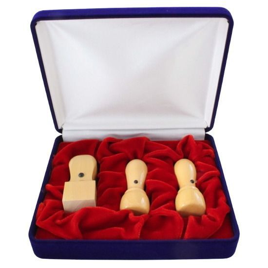 会社設立 印鑑3本セット 代表印 銀行印 18mm 角印 24mm 別珍ケース付き 本柘 天丸 法人印鑑 ひらがな カタカナ ローマ字 英語 個人事業主 医療法人 合同会社 起業 作成