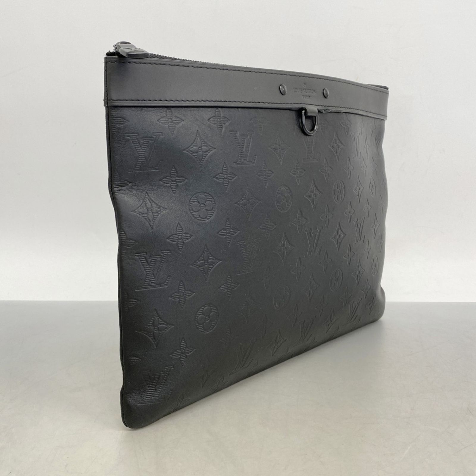 ルイ ヴィトン Louis Vuitton ルイ ヴィトン クラッチバッグ モノグラム シャドウ ポシェットディスカバリー M62903 ブラックメンズ