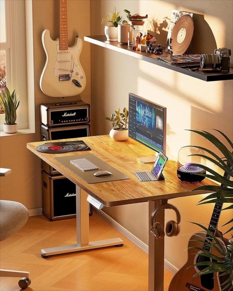 D9309 昇降デスク 電動 オフィスデスク スタンディングデスク ゲーミングデスク フリーデスク 平机 机 作業机 テーブル 高さメモリー機能 耐荷重80kg 家具 ErGear EGESD6LV MARWIL-DEMENAGEMENTS_CH