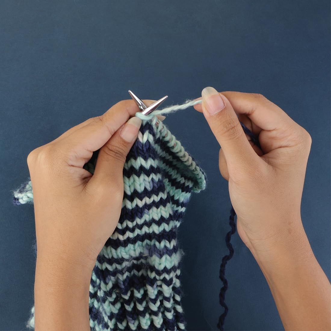 手あみ 編み物 KN 回転式ケーブル New セット 10616 輪針 付け替え式 ノバメタル ニットプロ