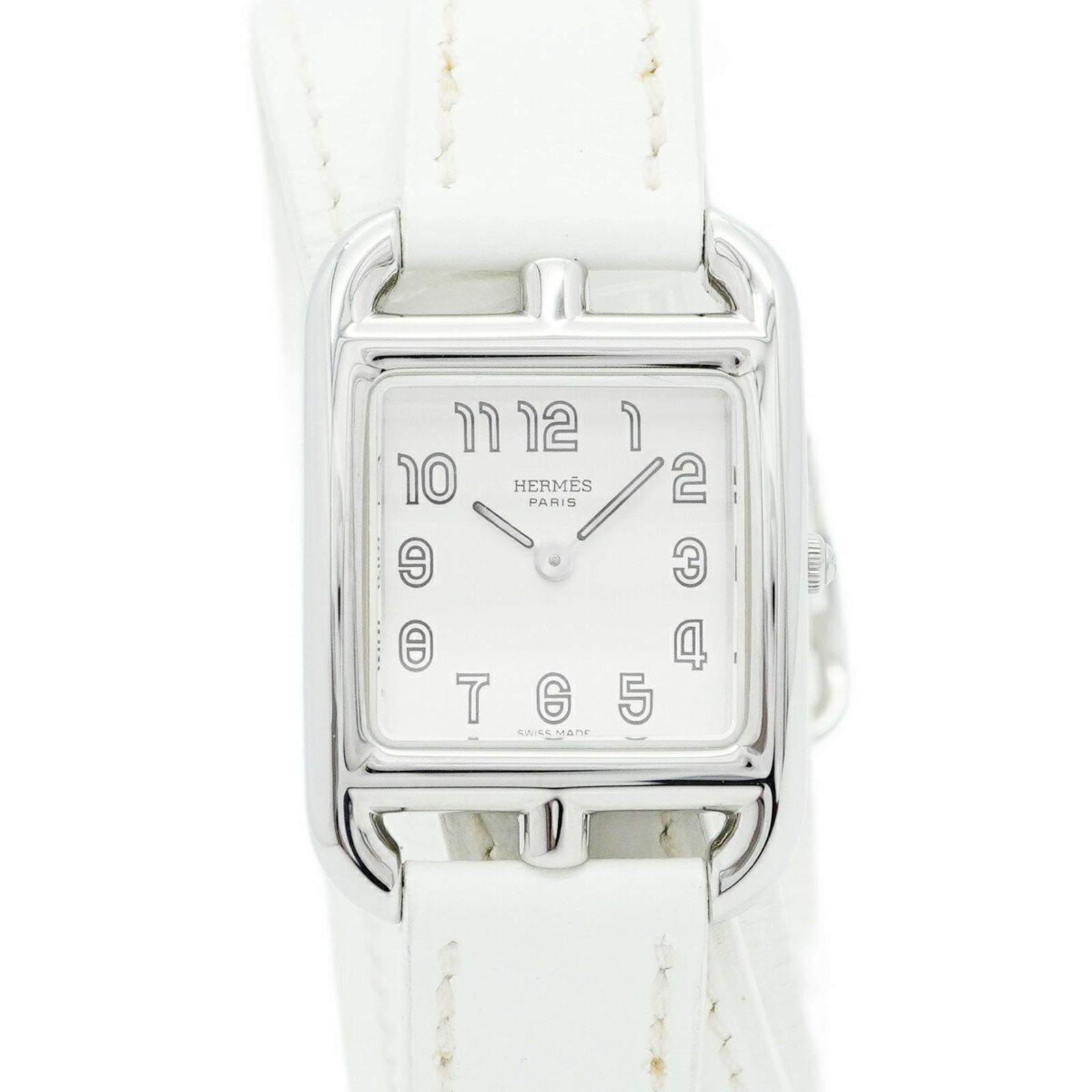エルメス ケープコッド CC 1.210 白文字盤腕時計 レディース