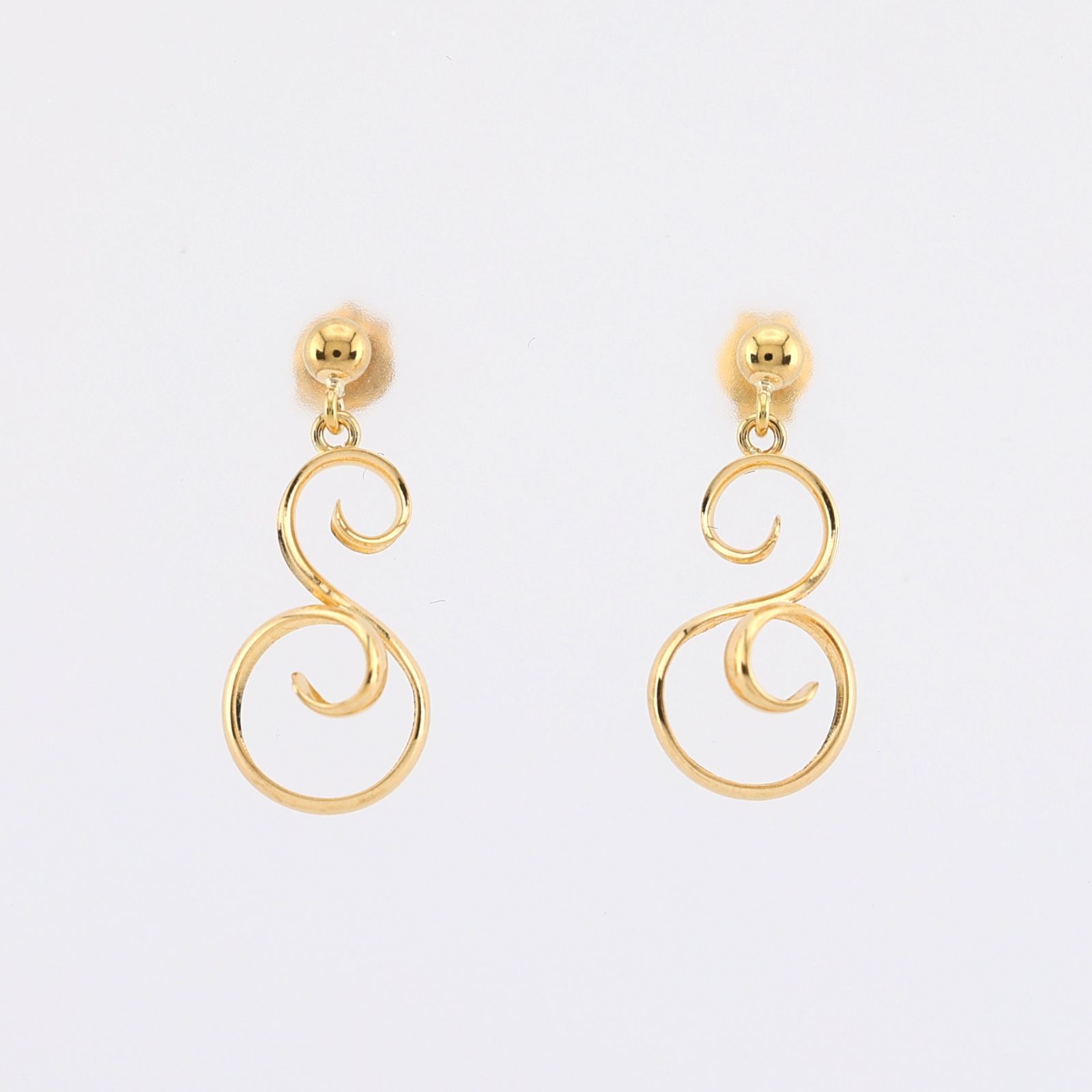 参考定価25 300円 K18 ゴールド 地金 セット ピアス ジュエリー デザイナーズ カールデザイン リボンケース付き