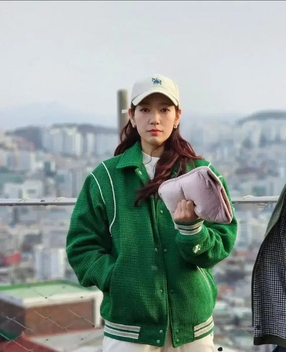 Diadora heritage ディアドラヘリテージ ツイード スタジアム スタジャン キルティング ジャケット グリーン95