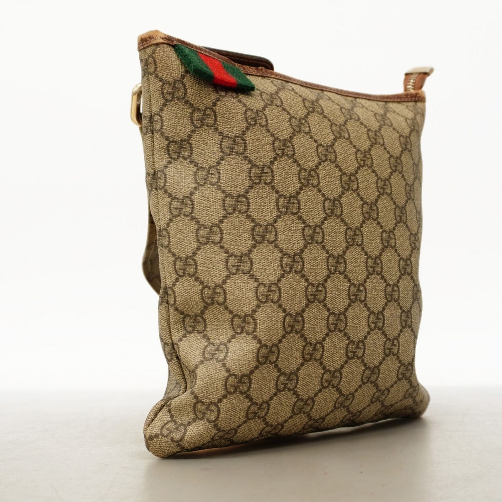 グッチ Gucci グッチ ショルダーバッグ GGスプリーム シェリーライン 246413 ブラウン シャンパンレディース