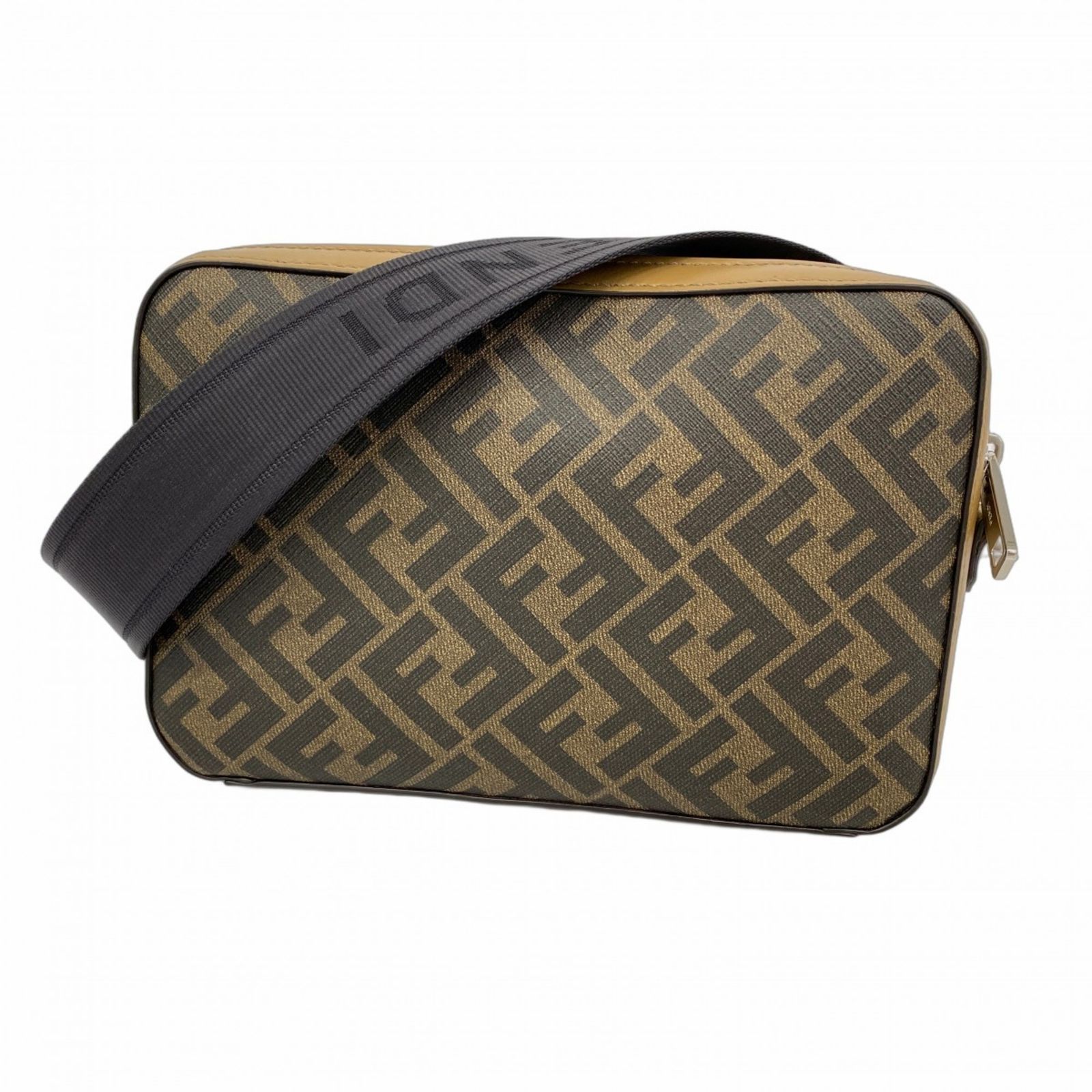フェンディ Fendi フェンディ ショルダーバッグ ズッカ ダイアゴナル ブラウン ブラック メンズ