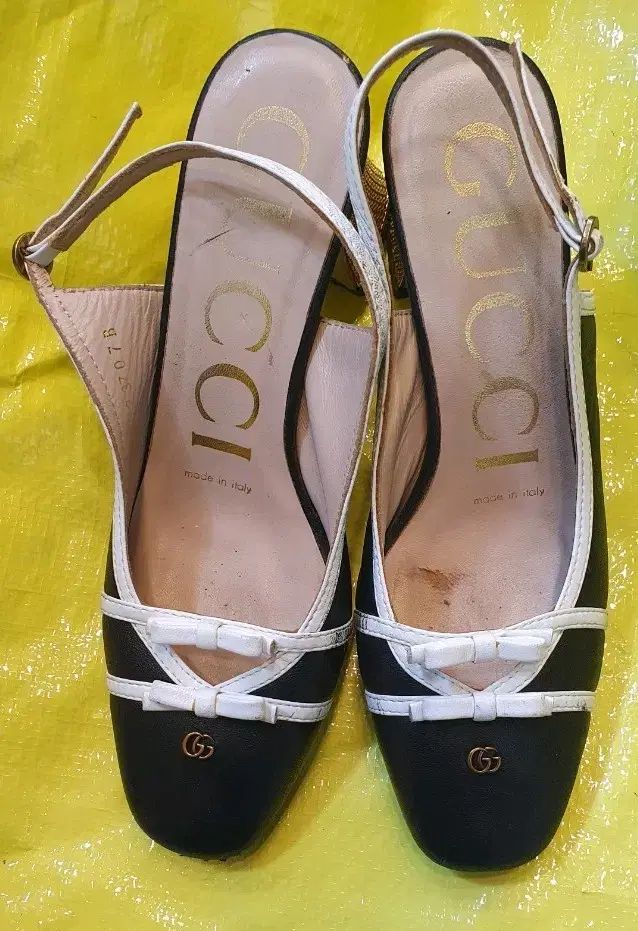 グッチ ブラック サンダル スリングバック 37サイズ