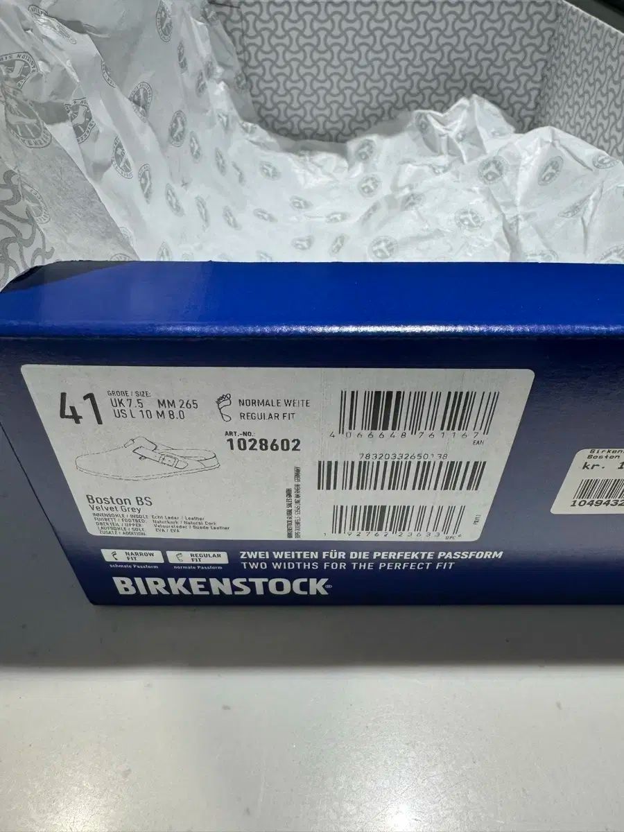  ビルケンシュトック ボストン スウェード ツアーベルベットグレー 41 サンダル サンダル