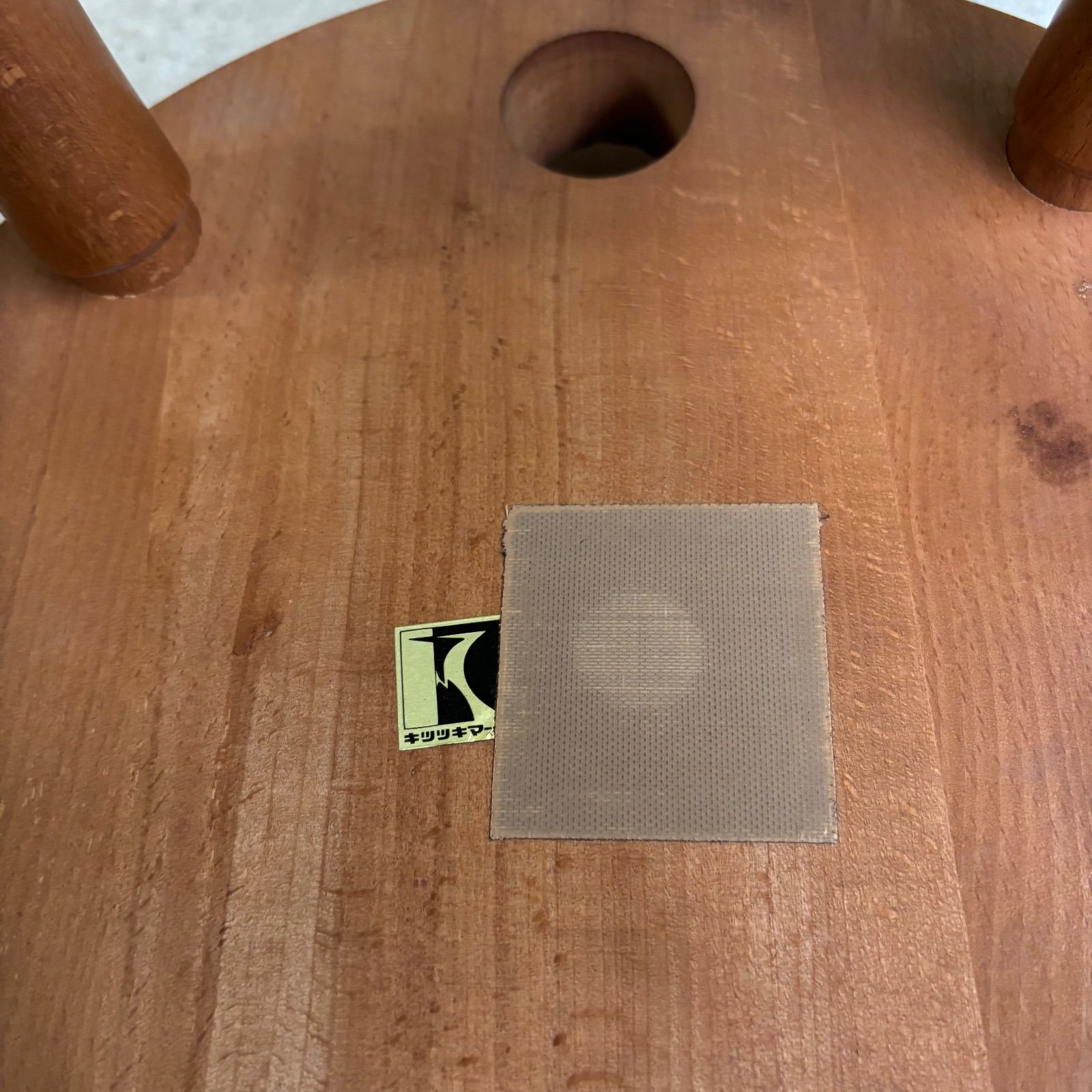 2脚セット アンティーク 角 スツール 椅子 植物台 昭和レトロ y72