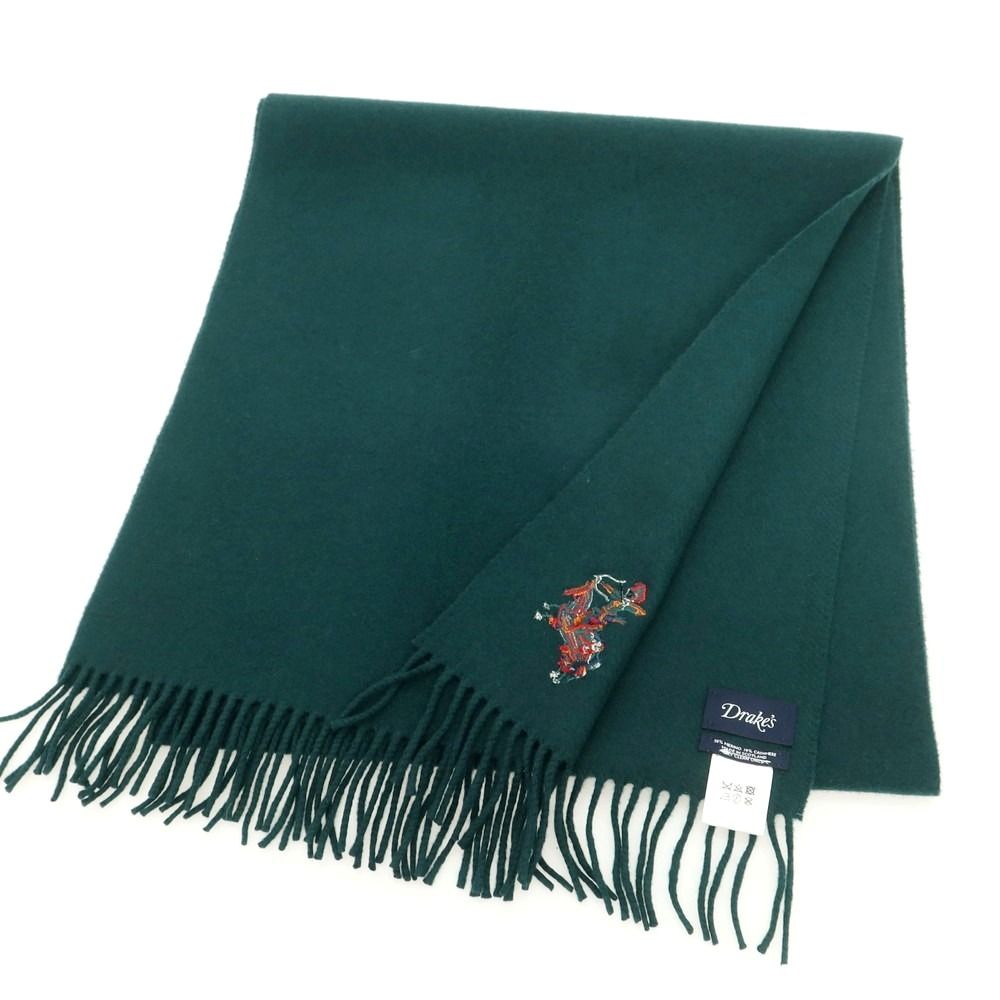 新品】ドレイクス コレクション DRAKES ウールカシミヤ マフラー