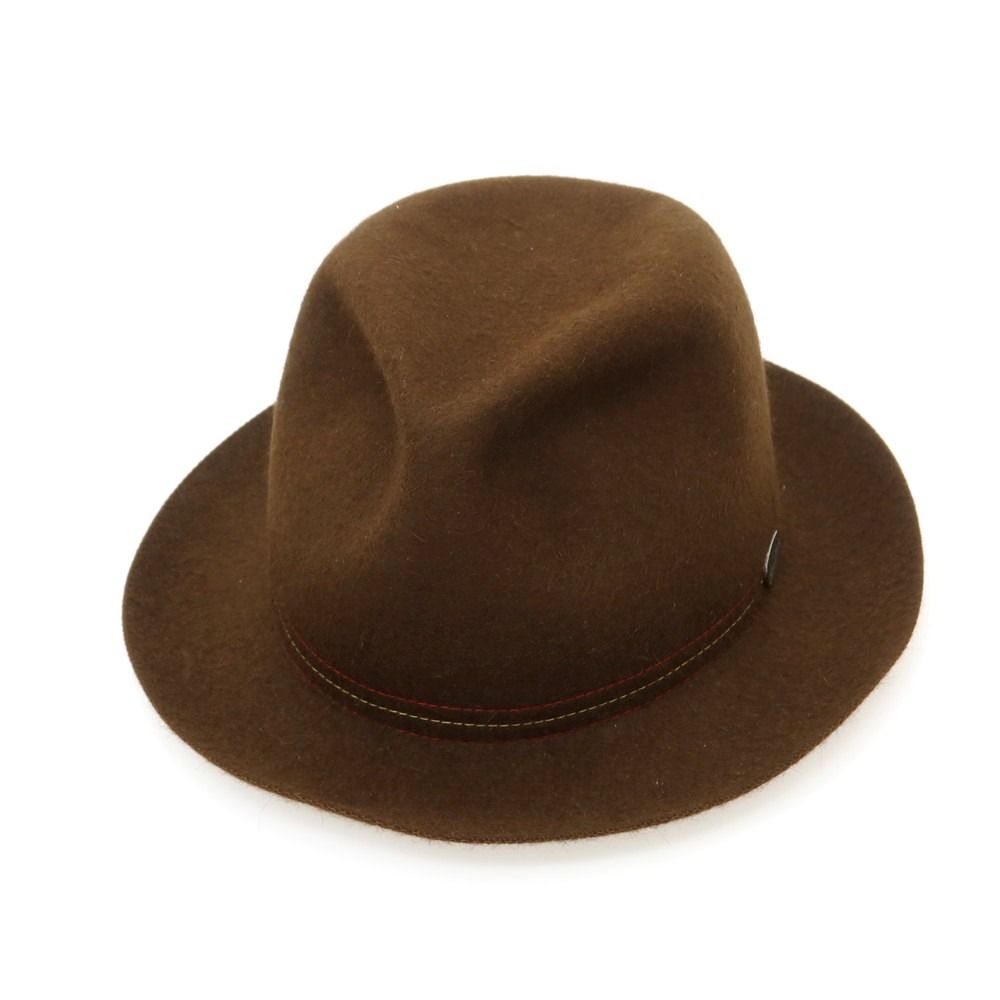 ボルサリーノ Borsalino ラビット TRAVELLER ソフトボーラーハット ブラウン サイズ60位 メンズ