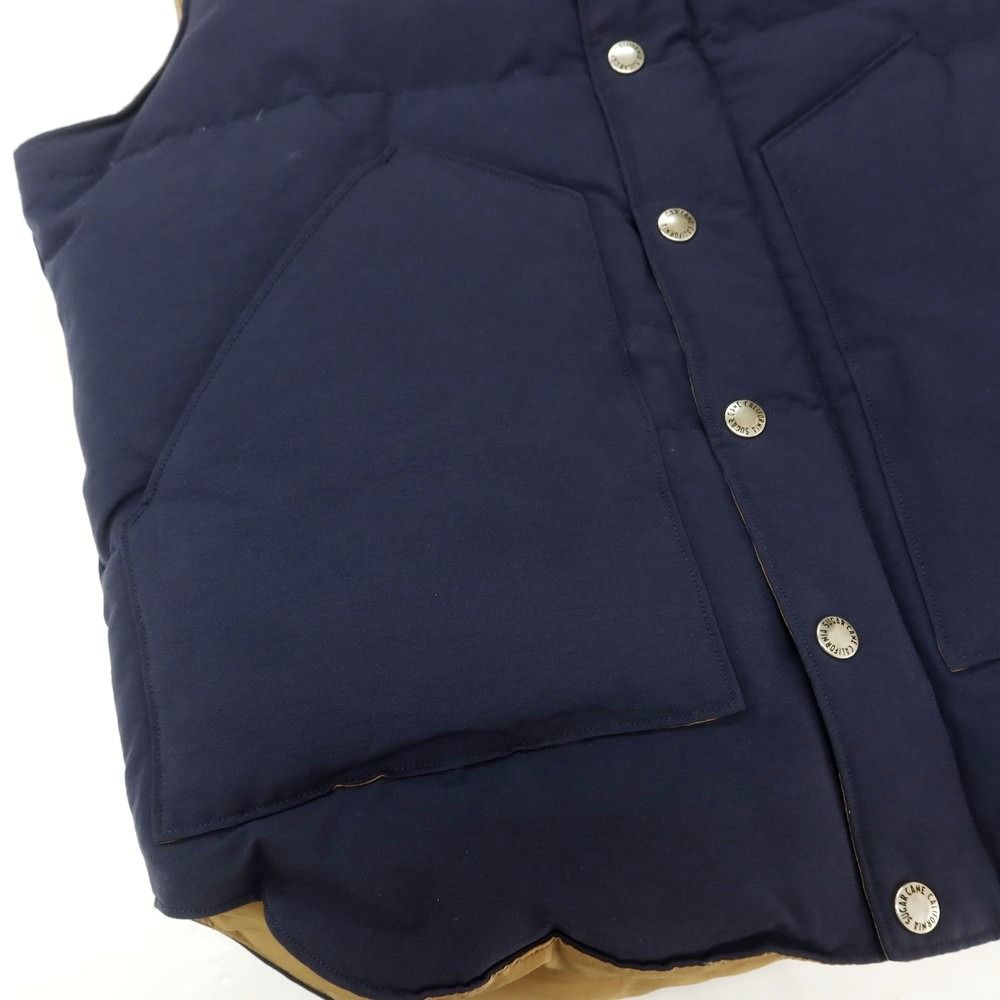 シュガーケーン SUGAR CANE コットンナイロン ダウンベスト ライト