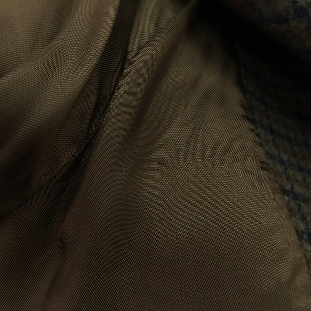 ピーティートリノ PT TORINO ウール チェック チェスターフィールドコート オリーブxネイビー サイズ46 メンズ KANDAIZUMI_COM