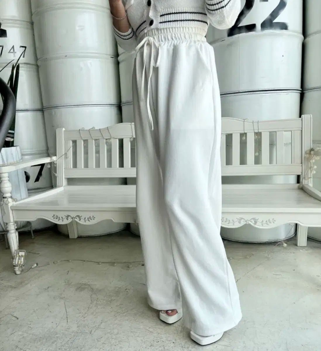 エンドルフィン23ワイドパンツ 白 ベージュ 黄色 ピンク 4個 SET