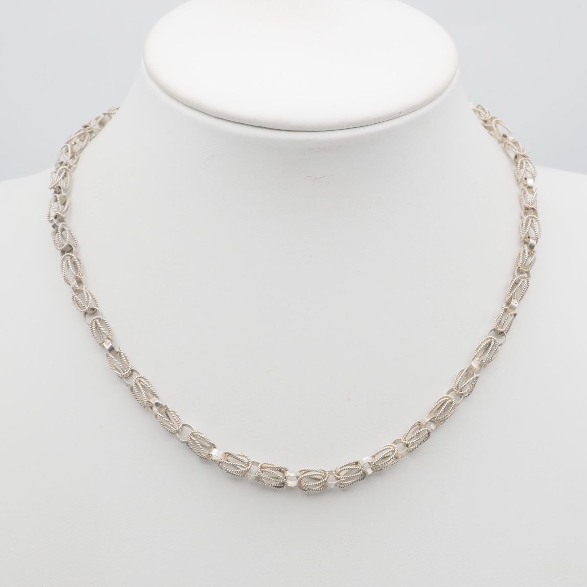 H704 ヴィンテージ 950刻印 ネックレス チェーン デザイン シルバー