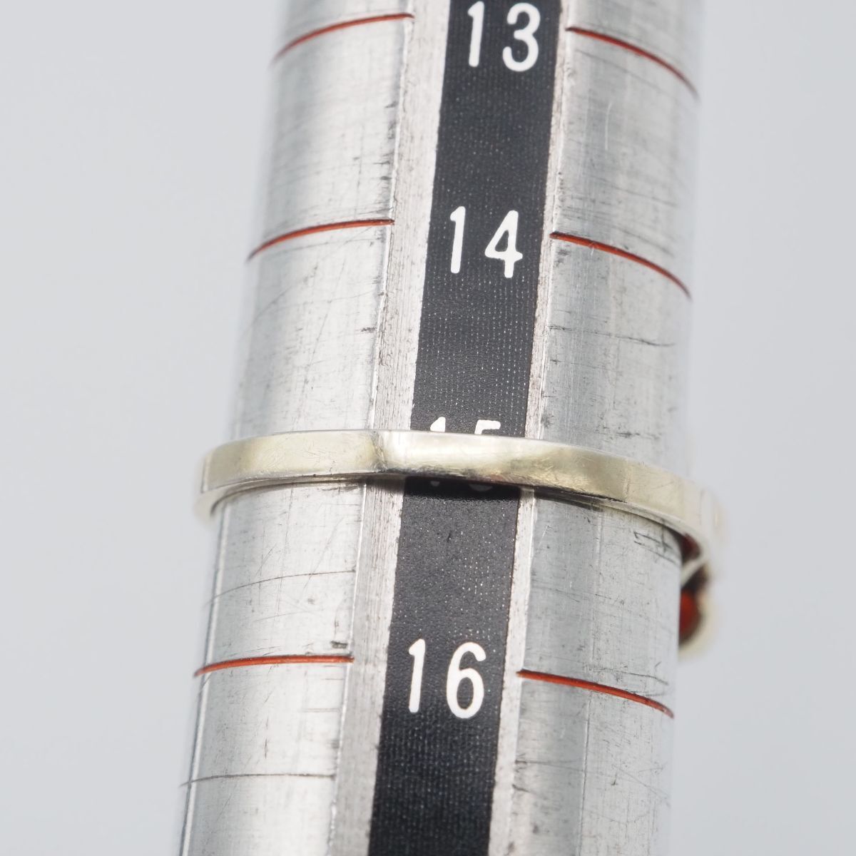 ティファニーノーツナローリング 15号　新品仕上げ　ほぼ無傷未使用に近い ティファニーナローリング 15号 新品仕上げ 無傷未使用に近い