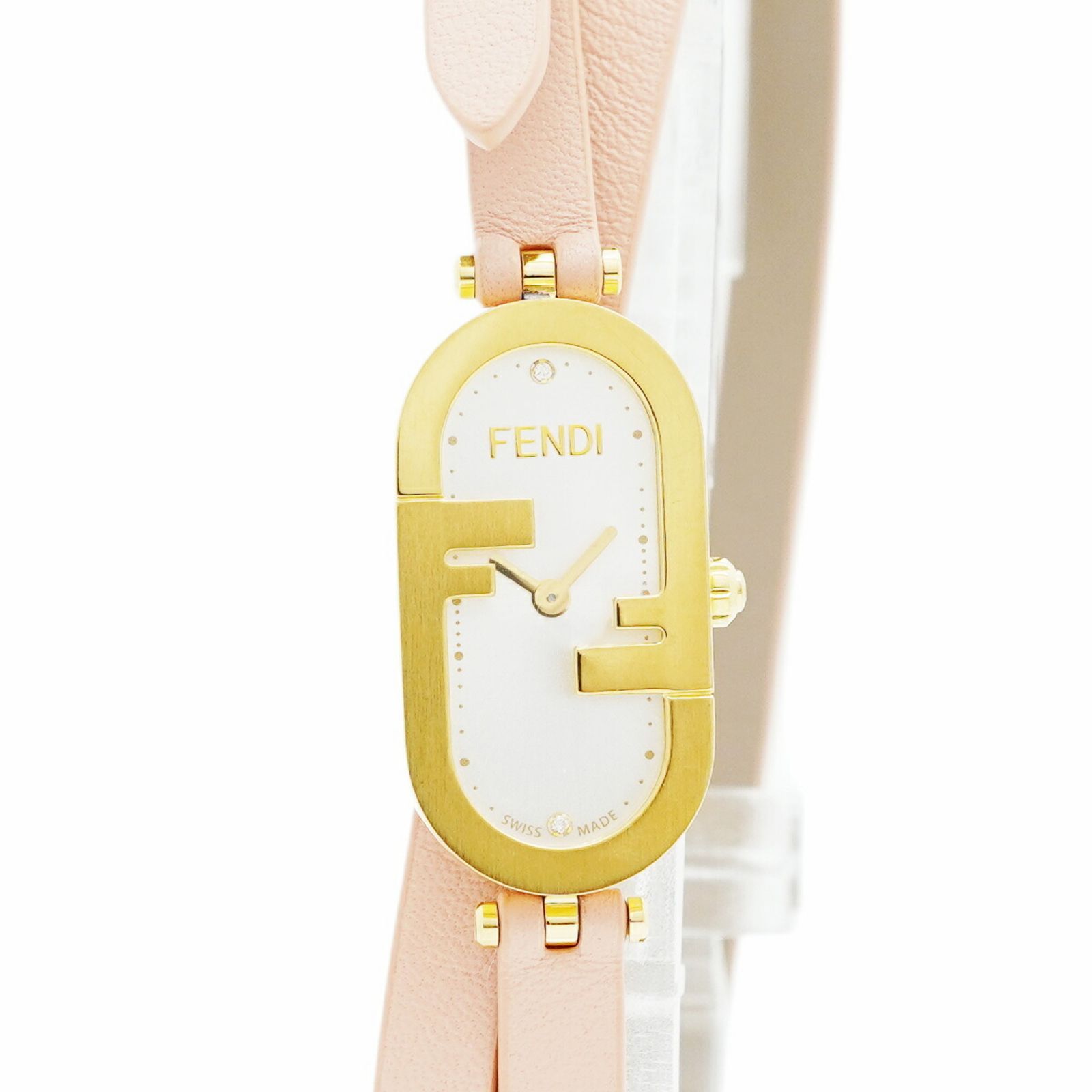 フェンディ O'Lockダブルストラップ FOW965AHP9F0CVM シルバー文字盤