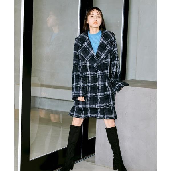 ジル バイ ジルスチュアート アウター ウールカルゼシリーズ WEB ダスティピンク レディース クリーミーホワイト