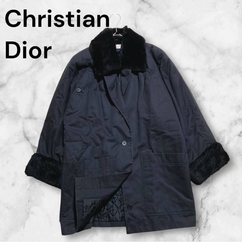 Christian Dior クリスチャンディオール キルティング ファーコート