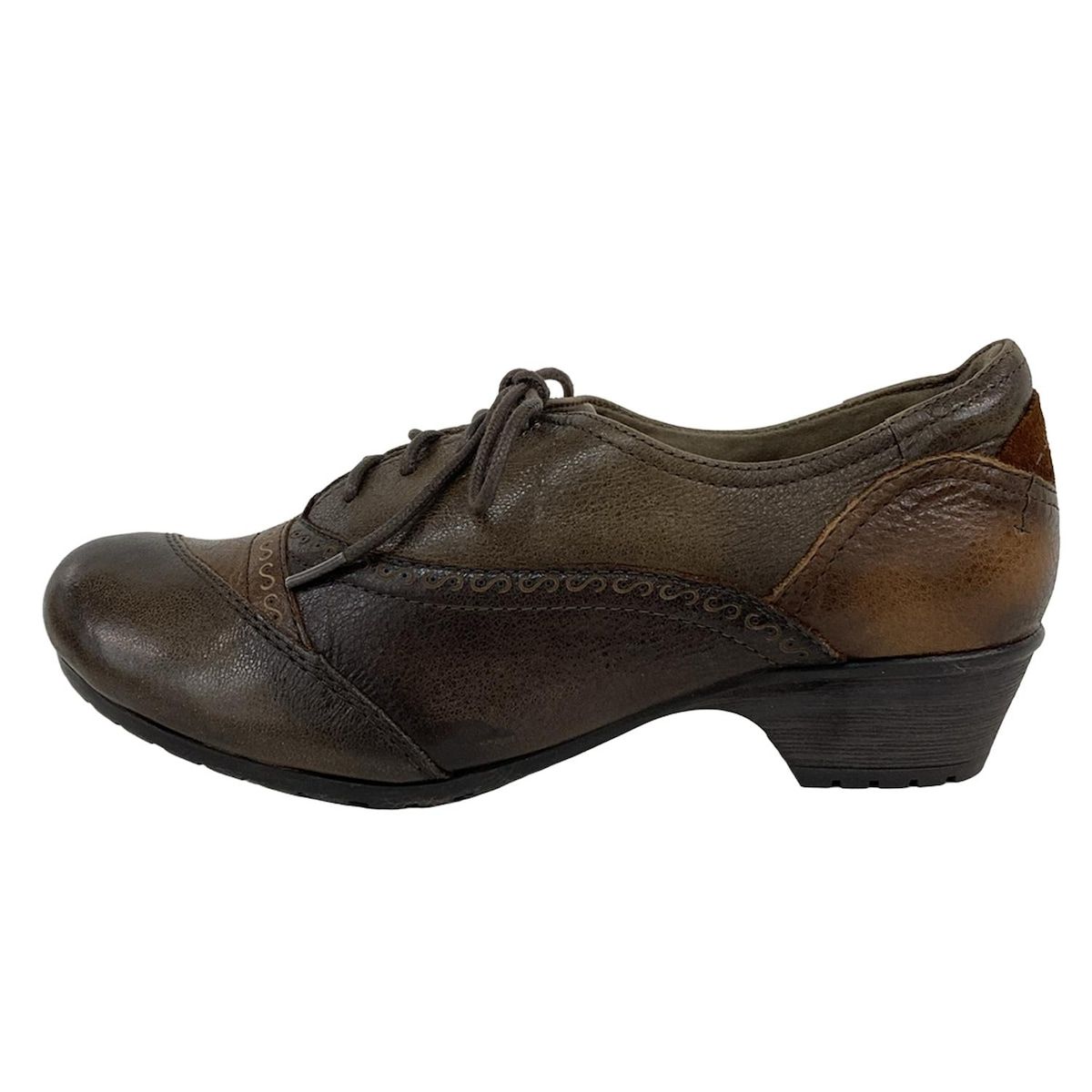 aravon アラヴォン シューズ 23 レディース - ダークブラウン×ブラウン レザー