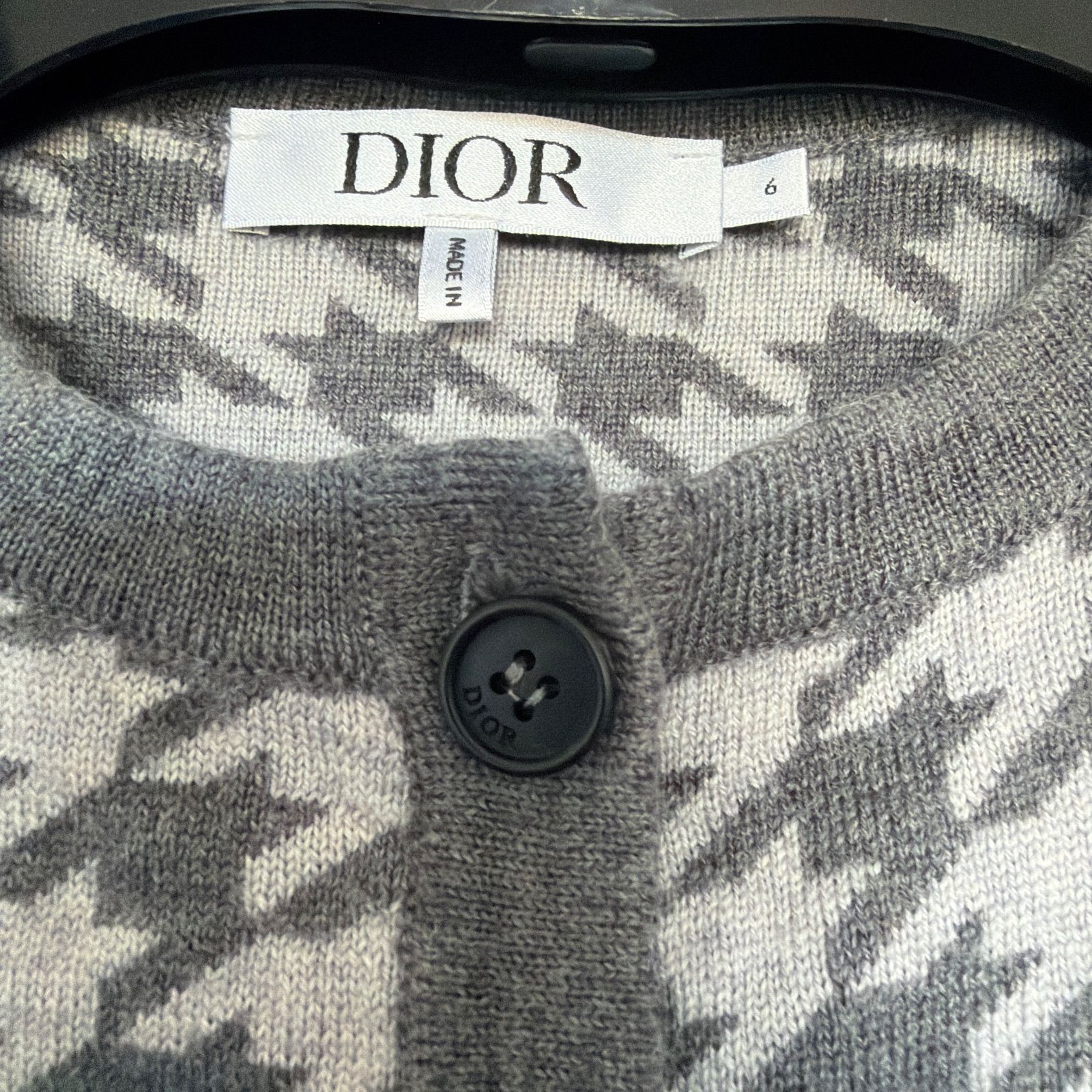 長袖カーディガン アーガイル