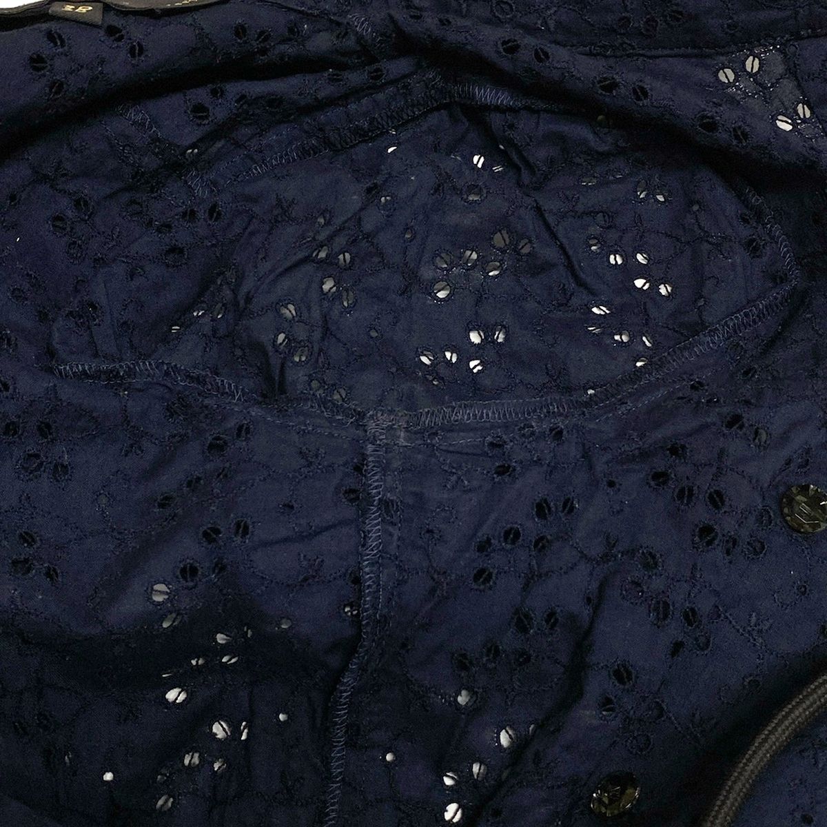 潜在可能性の高い agnes b アニエスベー 半袖シャツブラウス サイズ38 M レディース - ネイビー 実績のある