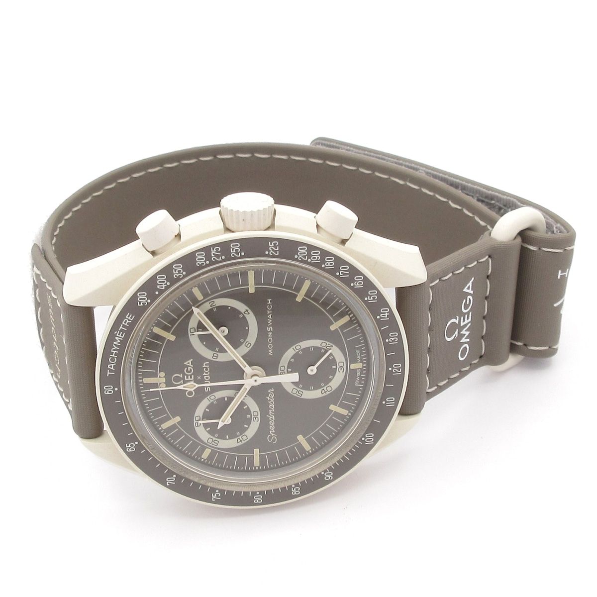 OMEGA オメガ 腕時計 MISSION TO URANUS メンズ Swatchコラボ グレー