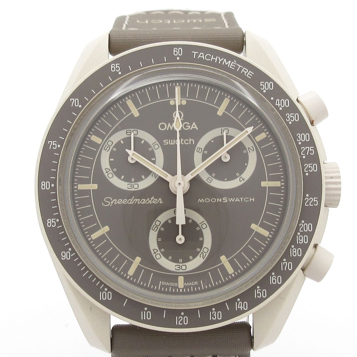 OMEGA オメガ 腕時計 MISSION TO URANUS S033TI03 メンズ Swatchコラボ グレー