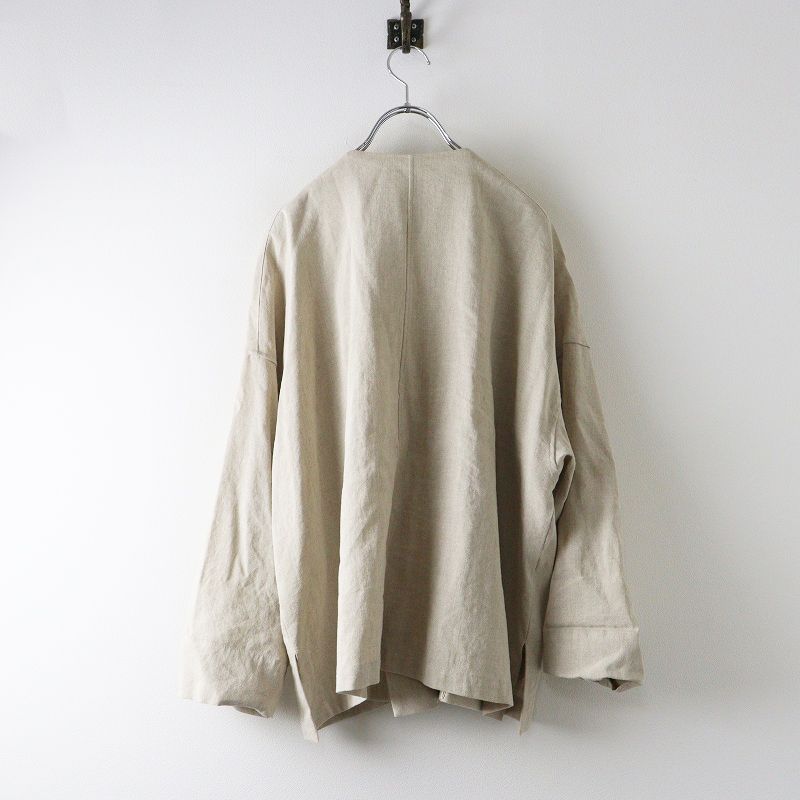 2025SS ビアズリー BEARDSLEY リネンダブルノー ジャケット F キナリ 羽織り アウター 2400014670301