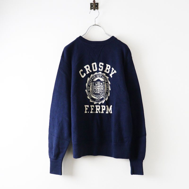 フォーティーファイブアール 45R スムースの908スウェット 2｜ネイビー トップス 長袖 インディゴ 藍染め トレーナー 2400014673333