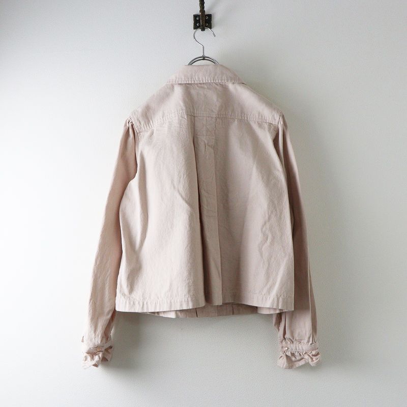 2025 ピンクハウス PINK HOUSE フリルピンタックデニムブラウス ピンク シャツ 丸襟 トップス