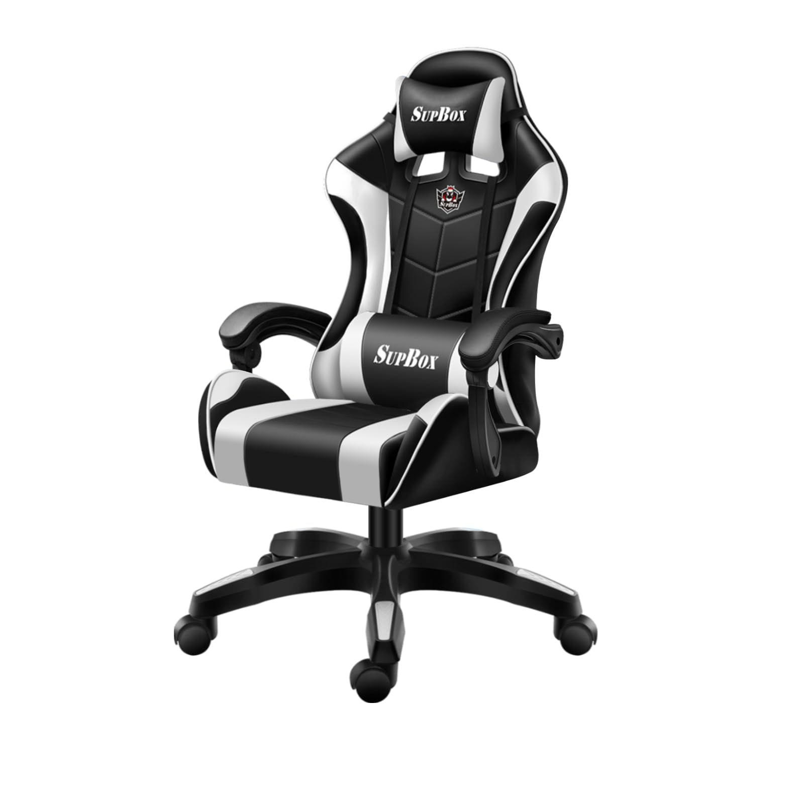 GTBOY ゲーミングチェア げーみんくチェア gaming chair デスクチェア 高耐久PUレザー 140度リクライニング 在宅 リモート 2025 黒白