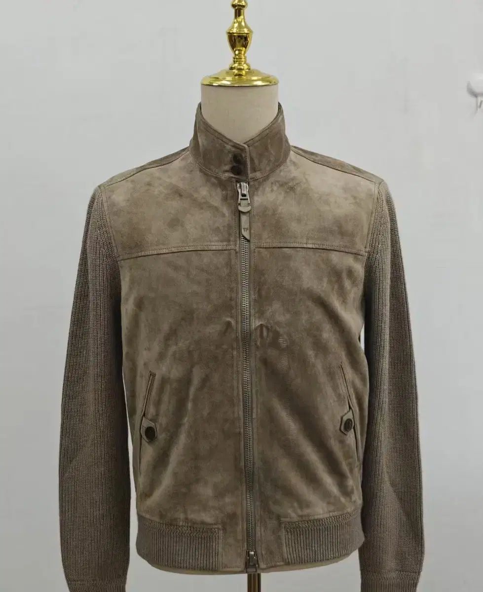 名作 TOM FORD トムフォード スウェード ニットジャケット