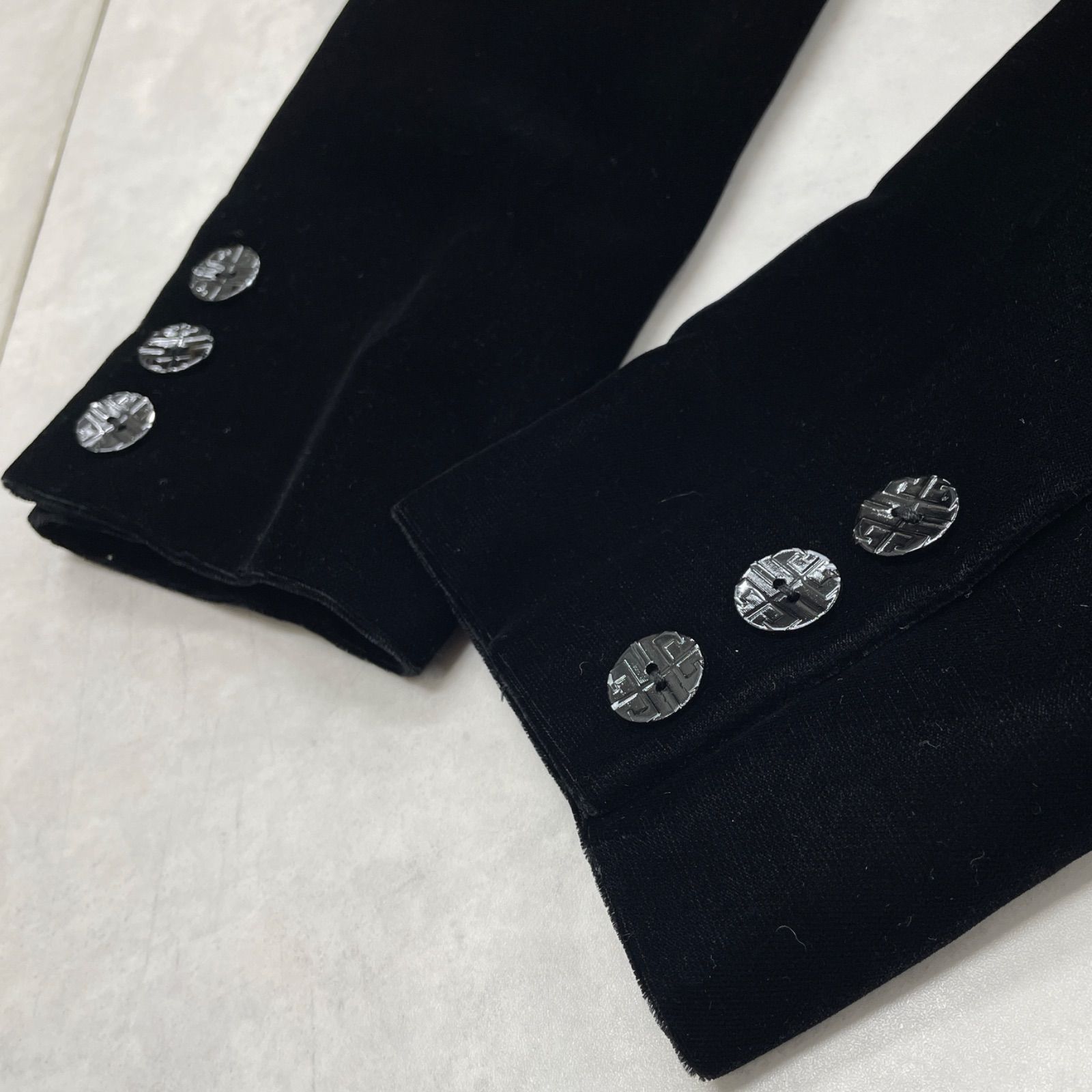 超希少　GIVENCHY ヴィンテージ ベロア テーラードジャケット　XL 超希少 GIVENCHY ヴィンテージ ベロア テーラードジャケット XL