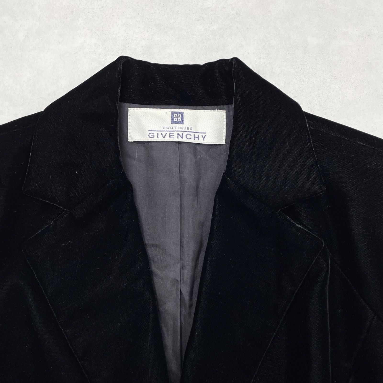 GIVENCHY ジバンシー テーラードジャケット ベロア ヴィンテージ