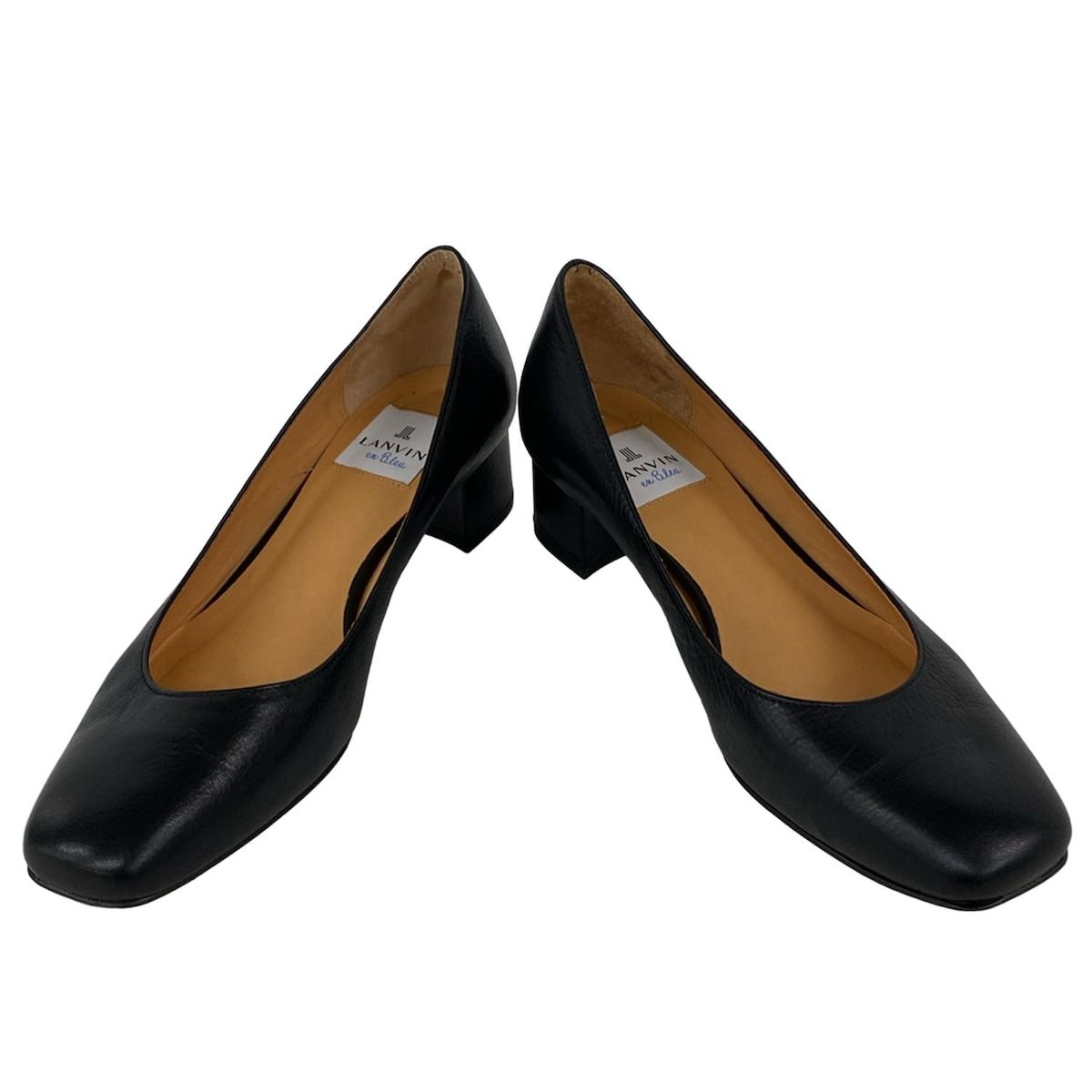 LANVIN ランバン パンプス 23 黒 レザー