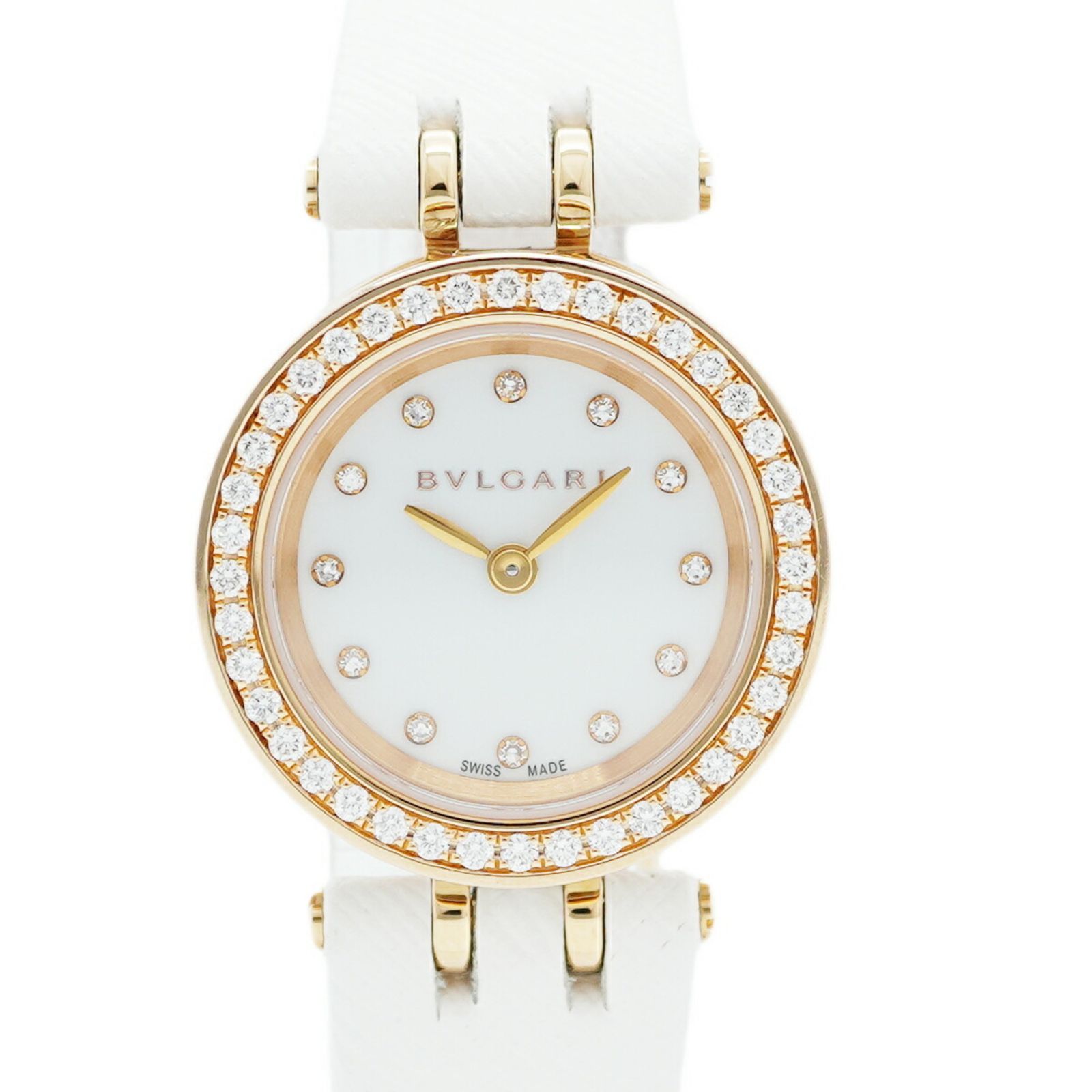 ブルガリ ビーゼロワン BZP 23 SG 白文字盤腕時計 レディース