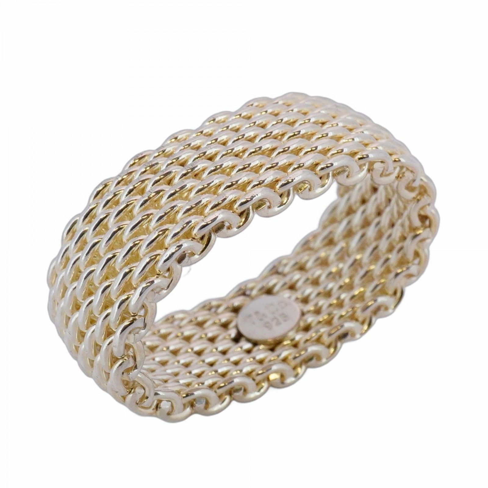 ティファニー Tiffany ティファニー リング サマセット メッシュ シルバー925 18号メンズ P1488068