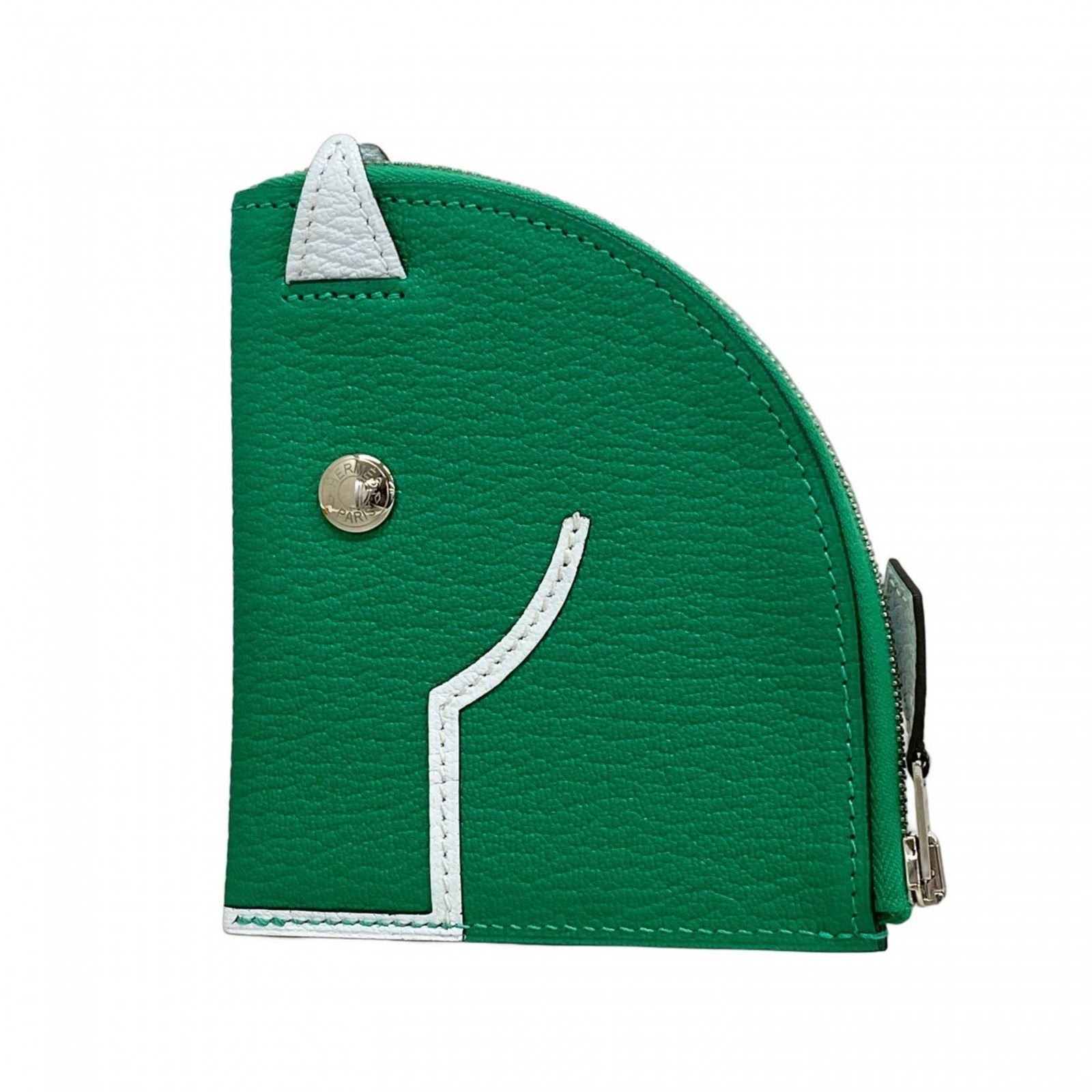 エルメス Hermes エルメス 財布 コインケース パドック シェブルミゾル ミント ブループリュム Z刻印レディース P1589040