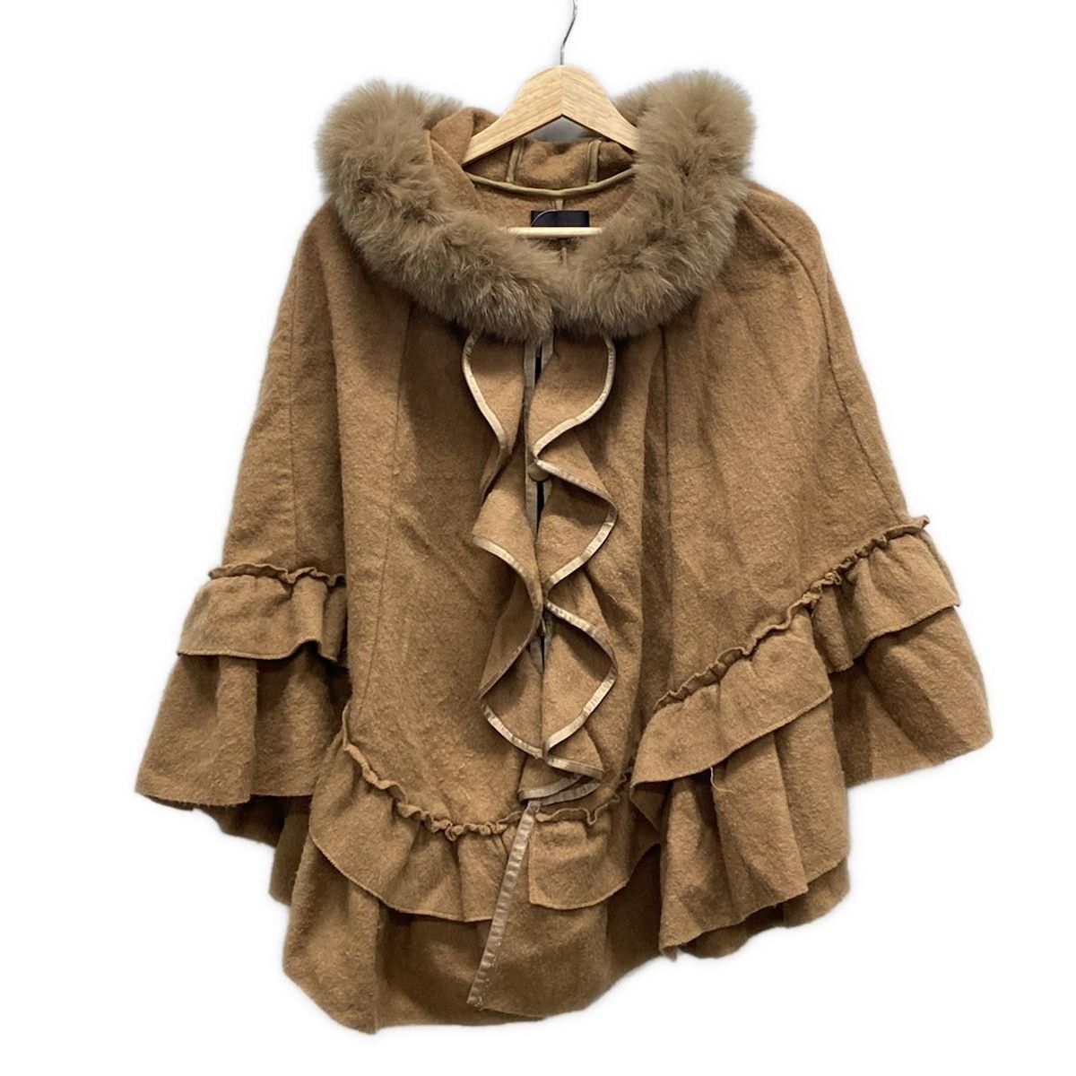 TO BE CHIC トゥービーシック ポンチョ レディース - ブラウン 秋 冬