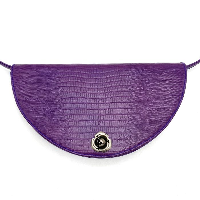 VERSACE ヴェルサーチ ローズ レザー ショルダー バッグ eH10105A