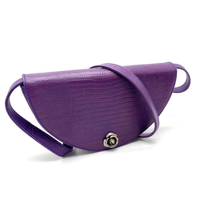 VERSACE ヴェルサーチ ローズ レザー ショルダー バッグ eH10105A