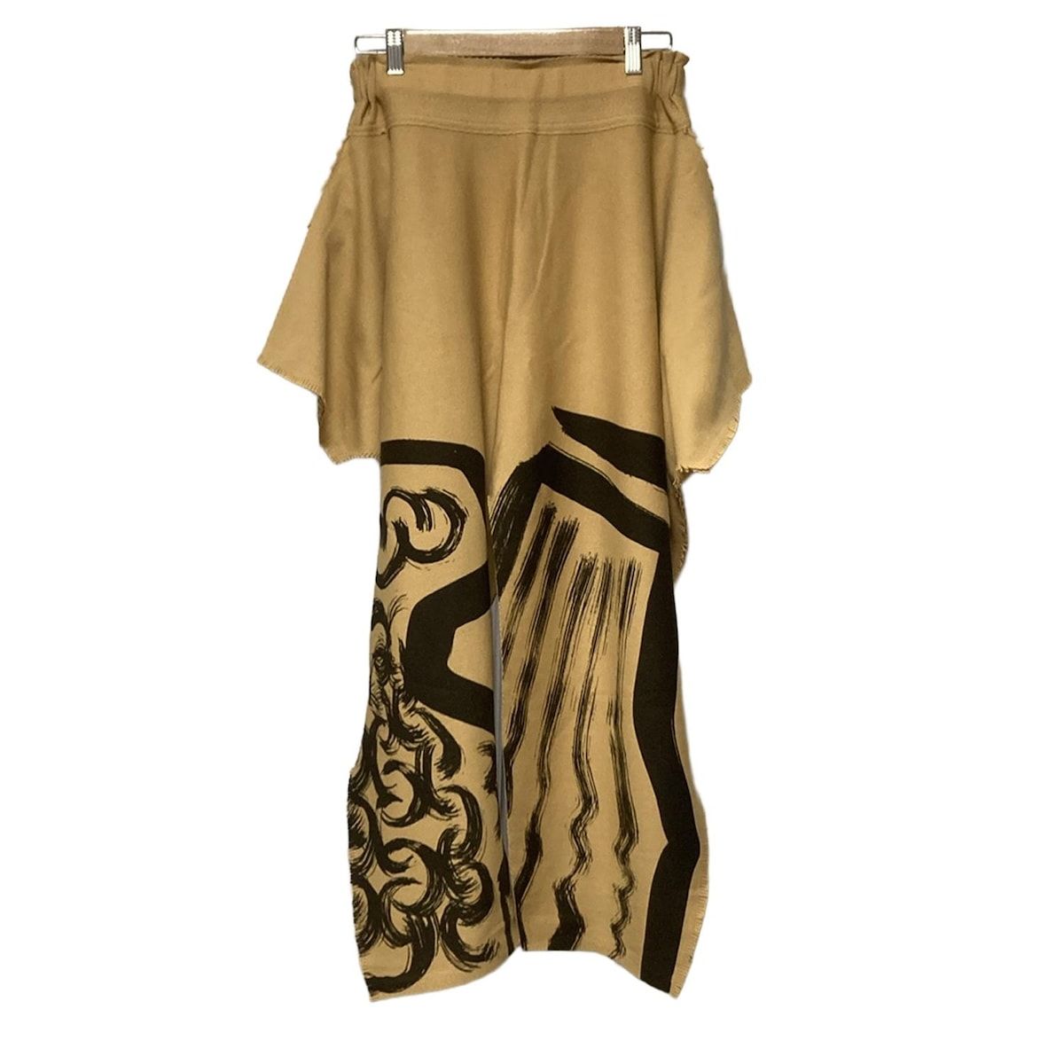 ISSEYMIYAKE イッセイミヤケ パンツ サイズ2 M レディース - ベージュ×ダークブラウン クロップド 半端丈 A.POC INSIDE