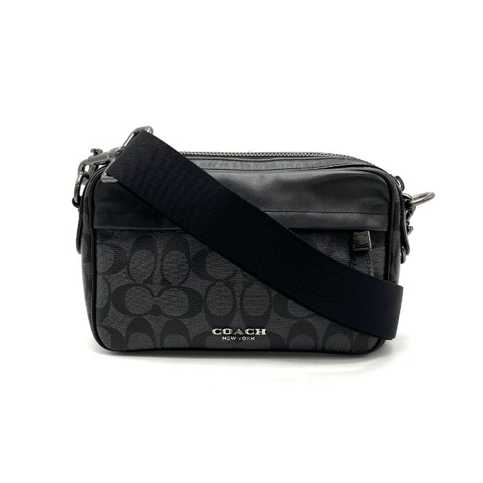 COACH コーチ シグネチャー レザー ショルダー バッグ eY10264N