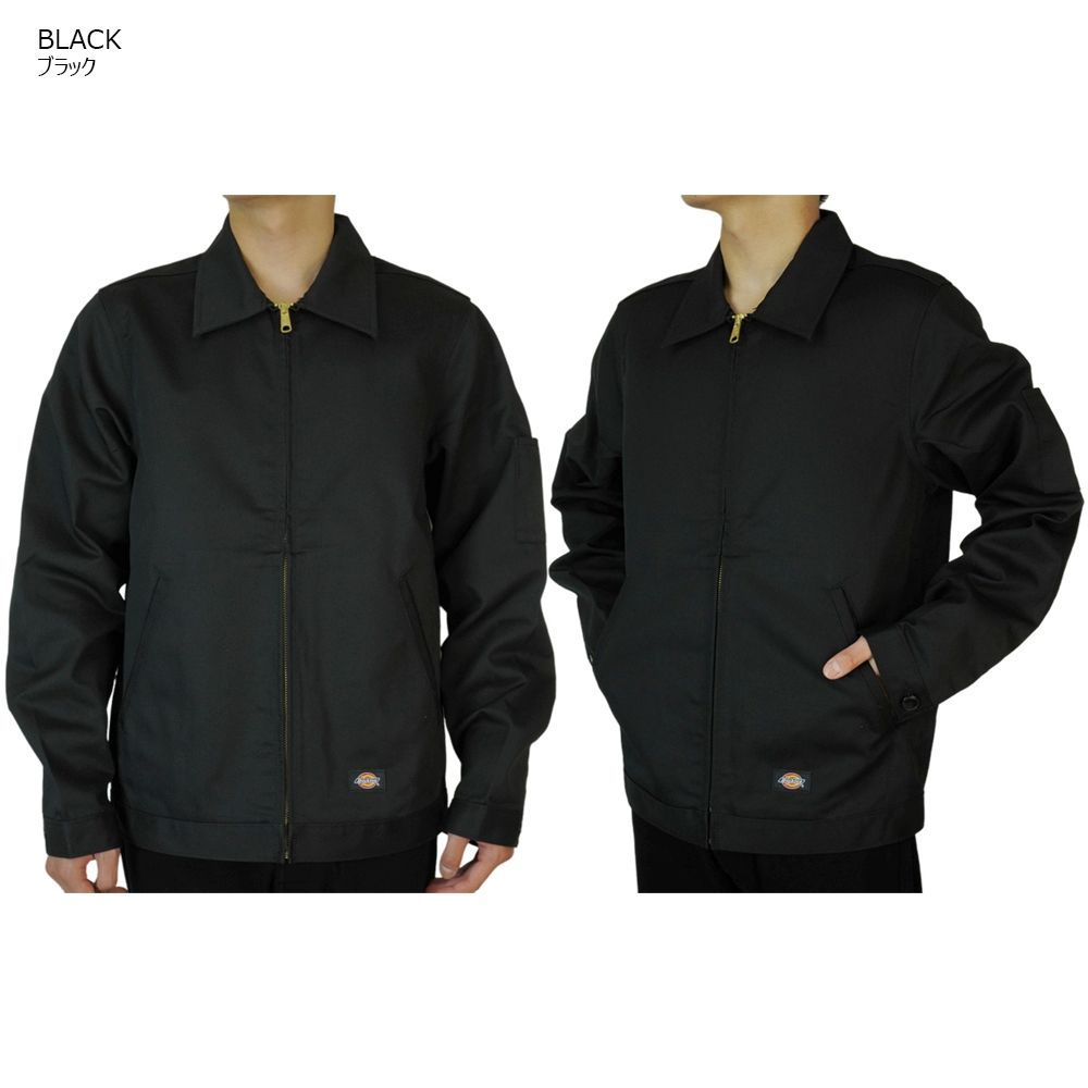 DICKIES ディッキーズメンズ ジャケットウーブン ジャケット MENS WOVEN JACKETCHARCOAL DARK NAVY BLACK チャコール ダークネイビー ブラック黒 灰 紺 レイヤード 重ね着TATOO ローライダー 作業着 大きめ